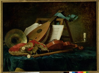 Los atributos de la música, 1770 de Anne Vallayer Coster